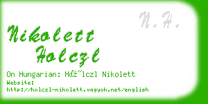 nikolett holczl business card